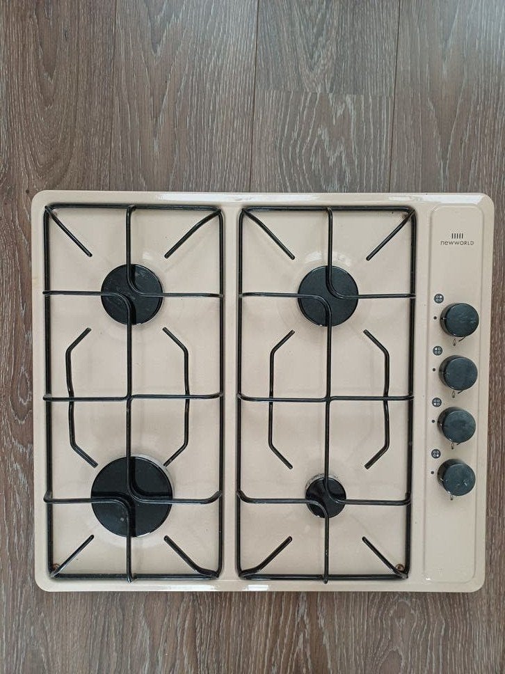 Butagas New World TF600GXS Gaskookplaat - 4 Kookzones, Witgoed en Apparatuur, Ophalen, Gebruikt, 4 kookzones, Inbouw