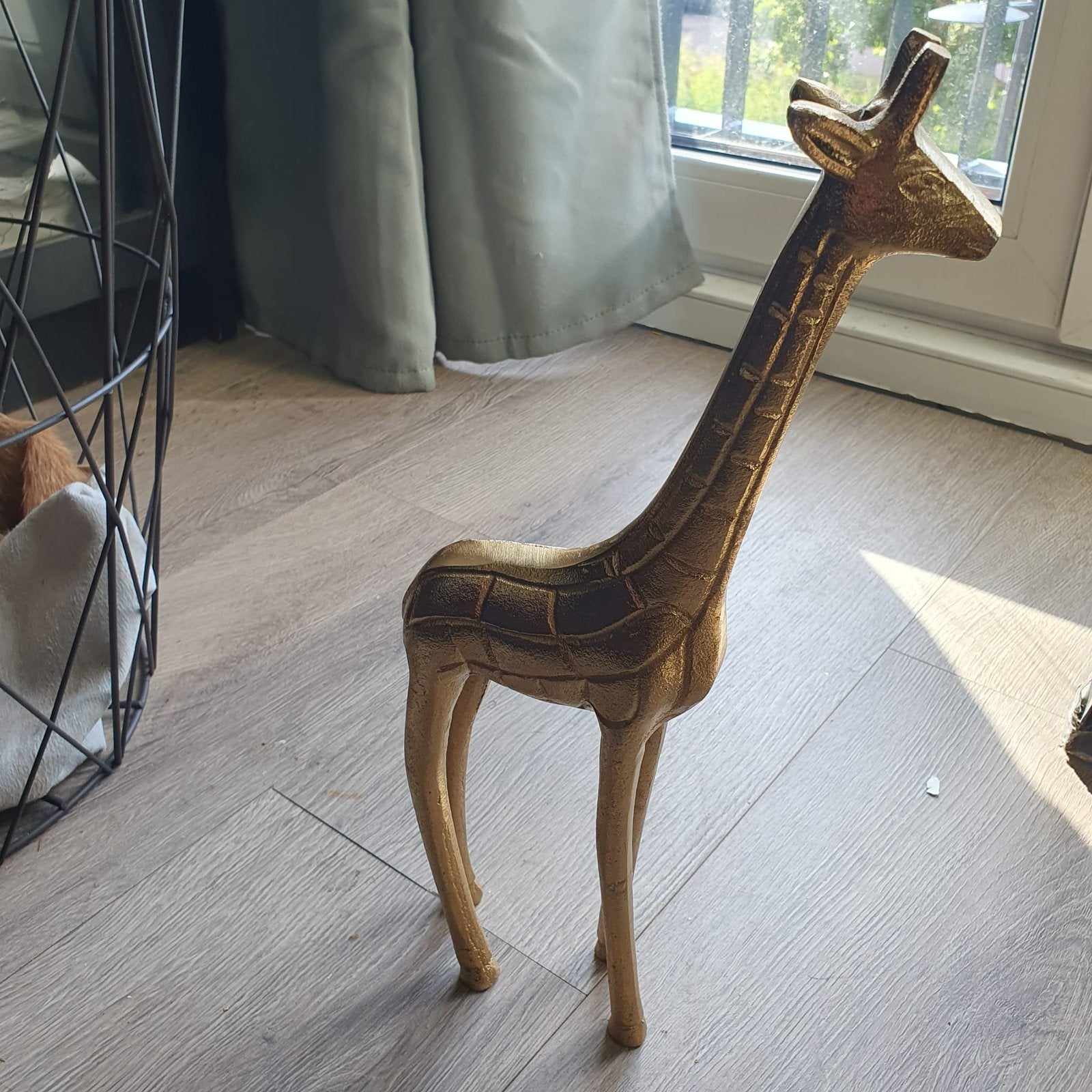 Goude aluminium decoratie beelden, Ophalen of Verzenden, Zo goed als nieuw