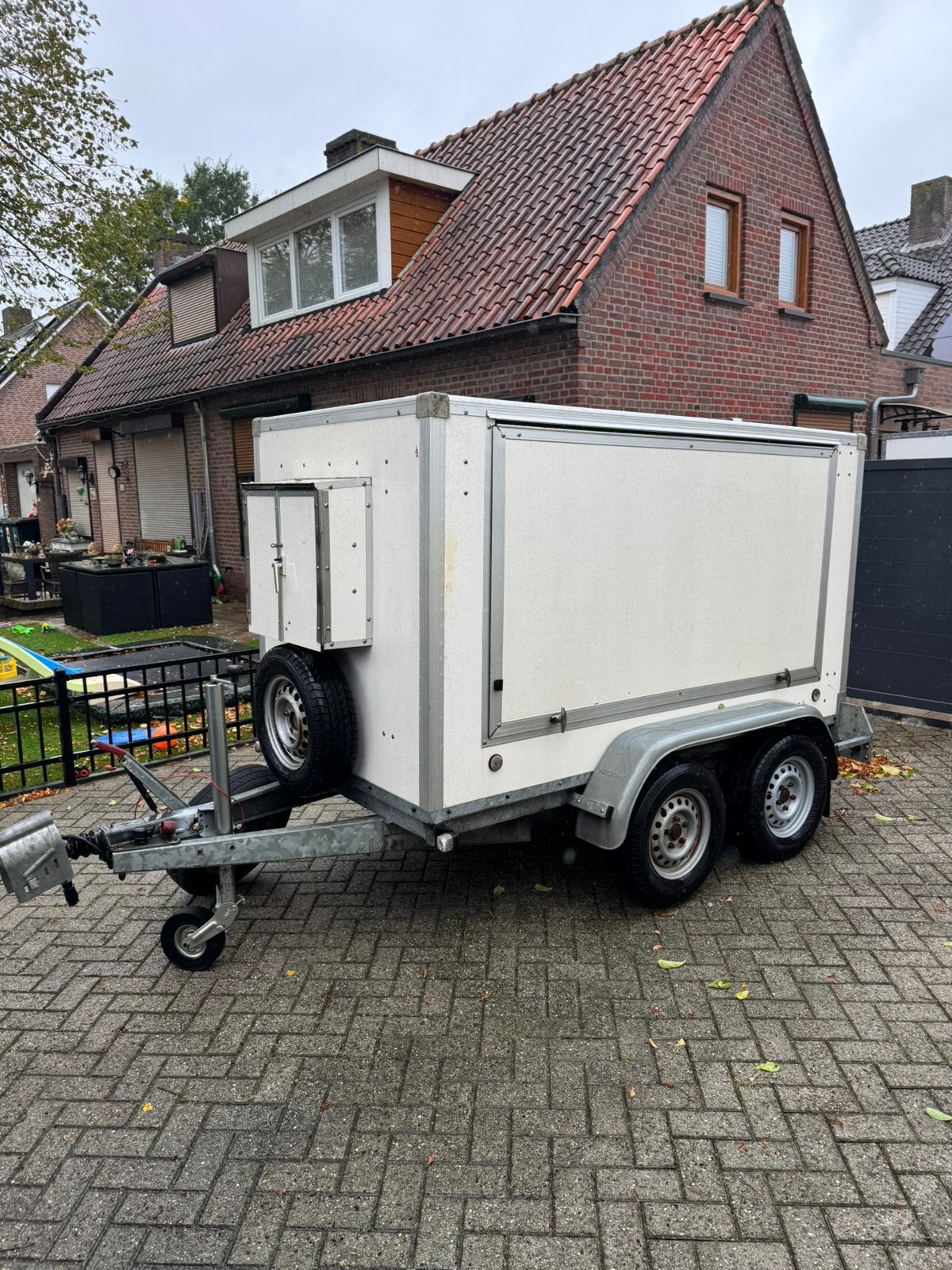 Verdonk Gesloten Aanhanger zijklep250lang 140 hoog 130 breed, Ophalen, Gebruikt