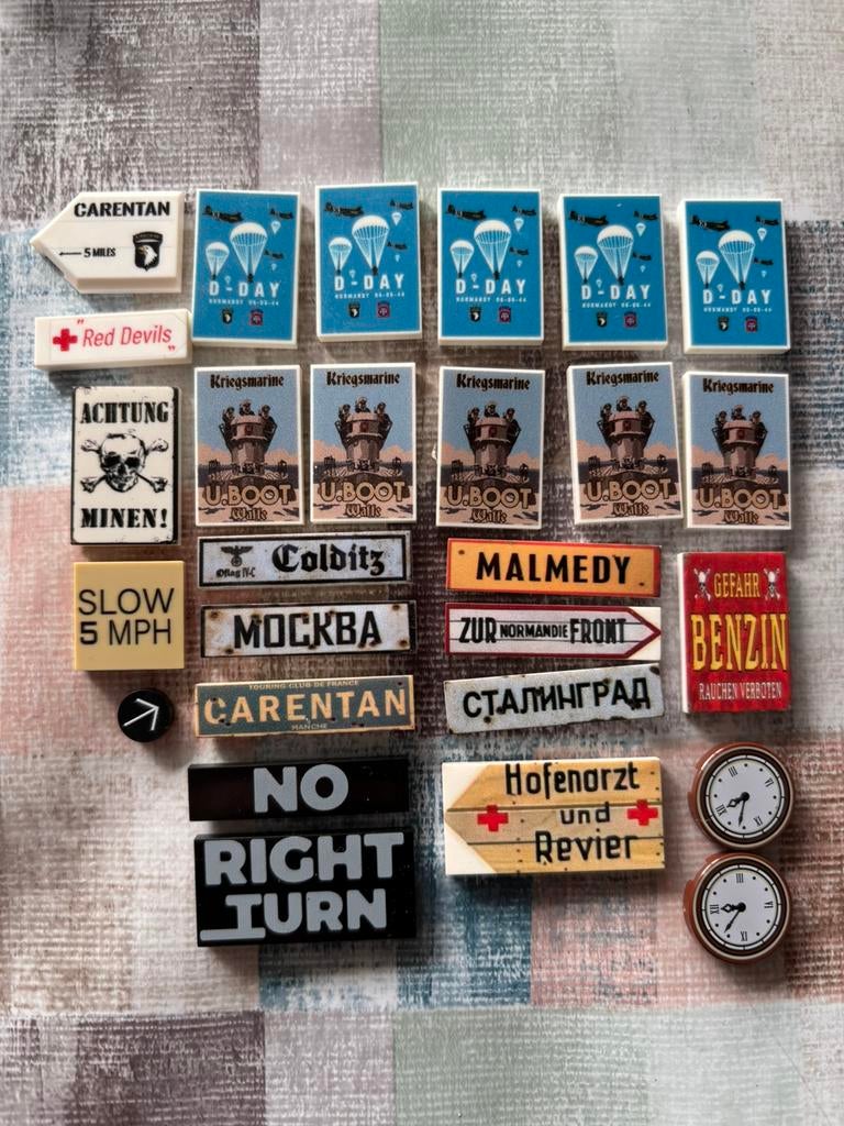Lotje diverse borden posters enz lego toepasbaar, Verzenden, Nieuw, Overige merken