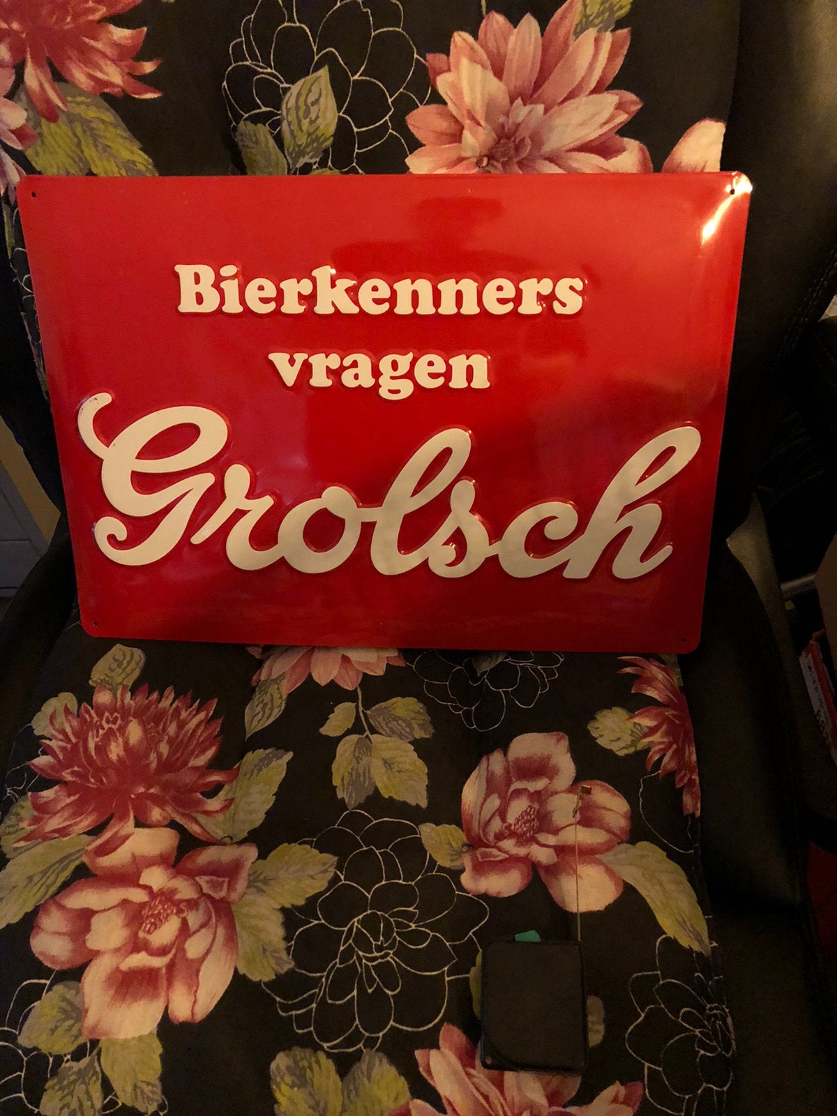 Grolsch bier, Verzamelen, Ophalen of Verzenden, Zo goed als nieuw, Reclamebord