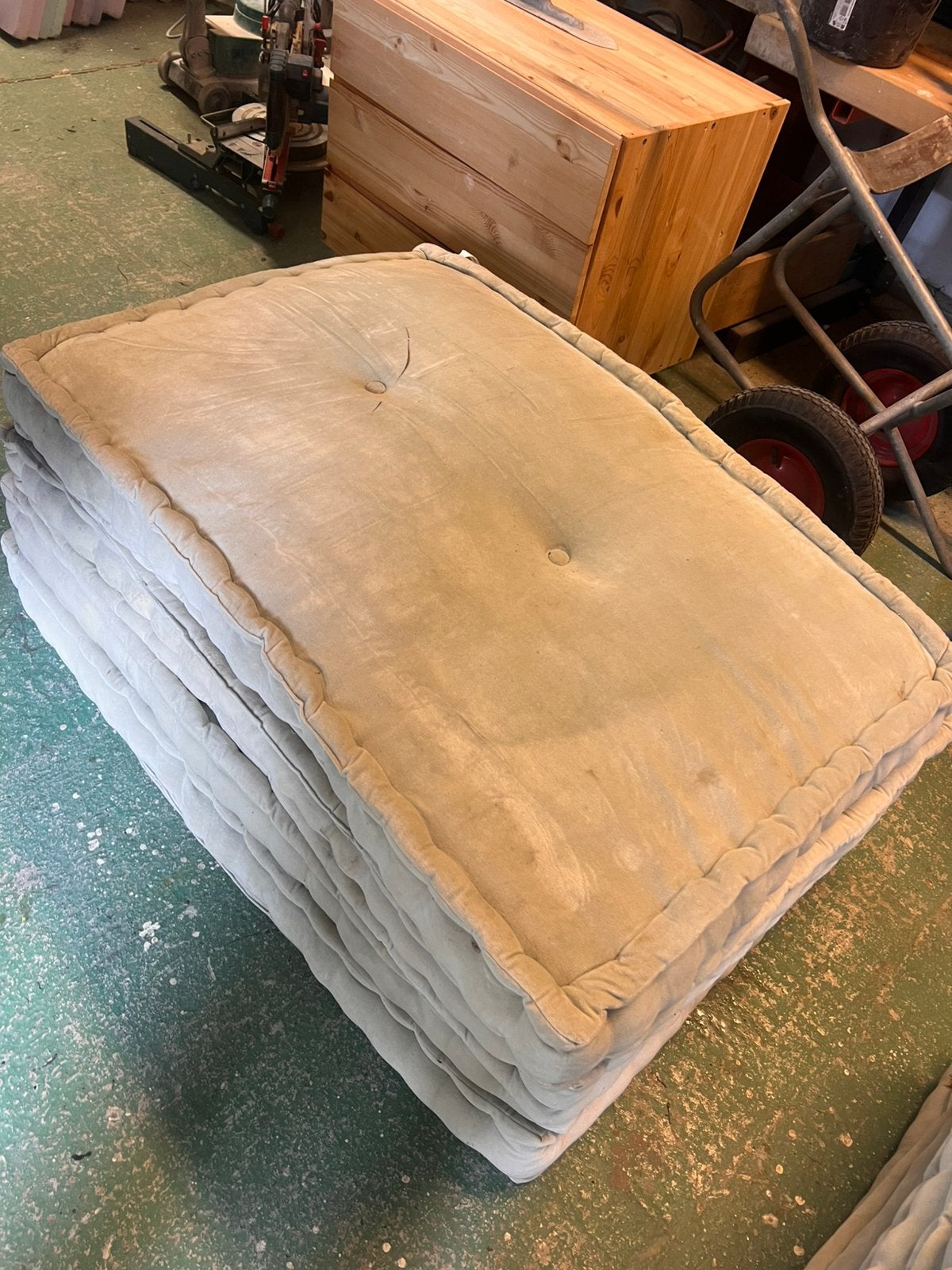 Pallet kussen gratis, Tuin en Terras, Ophalen, Gebruikt, Overige materialen, Tuinset