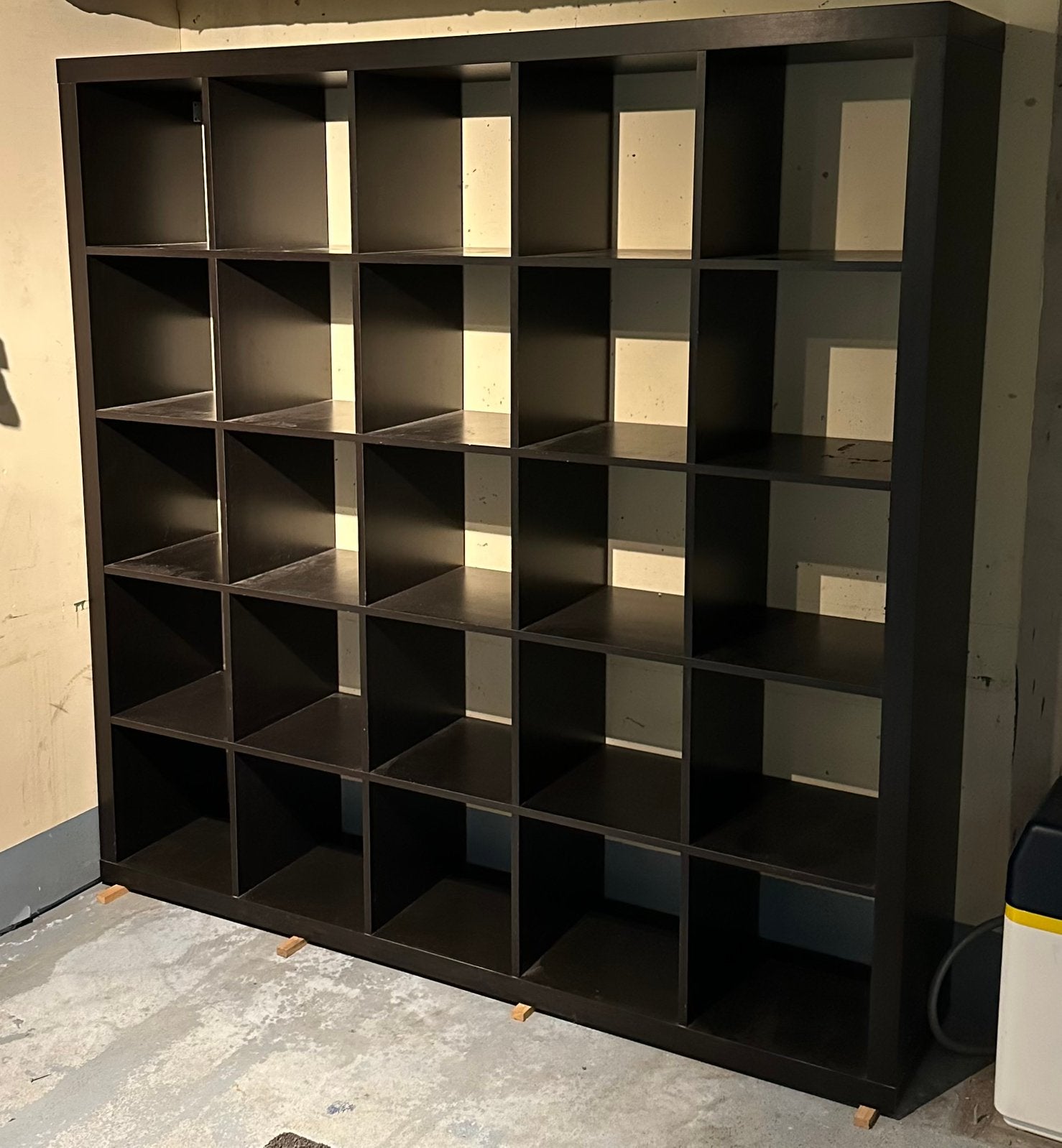 IKEA Kallax 5x5 kast - Zwart, Ophalen, Zo goed als nieuw, 25 tot 50 cm, Minder dan 100 cm