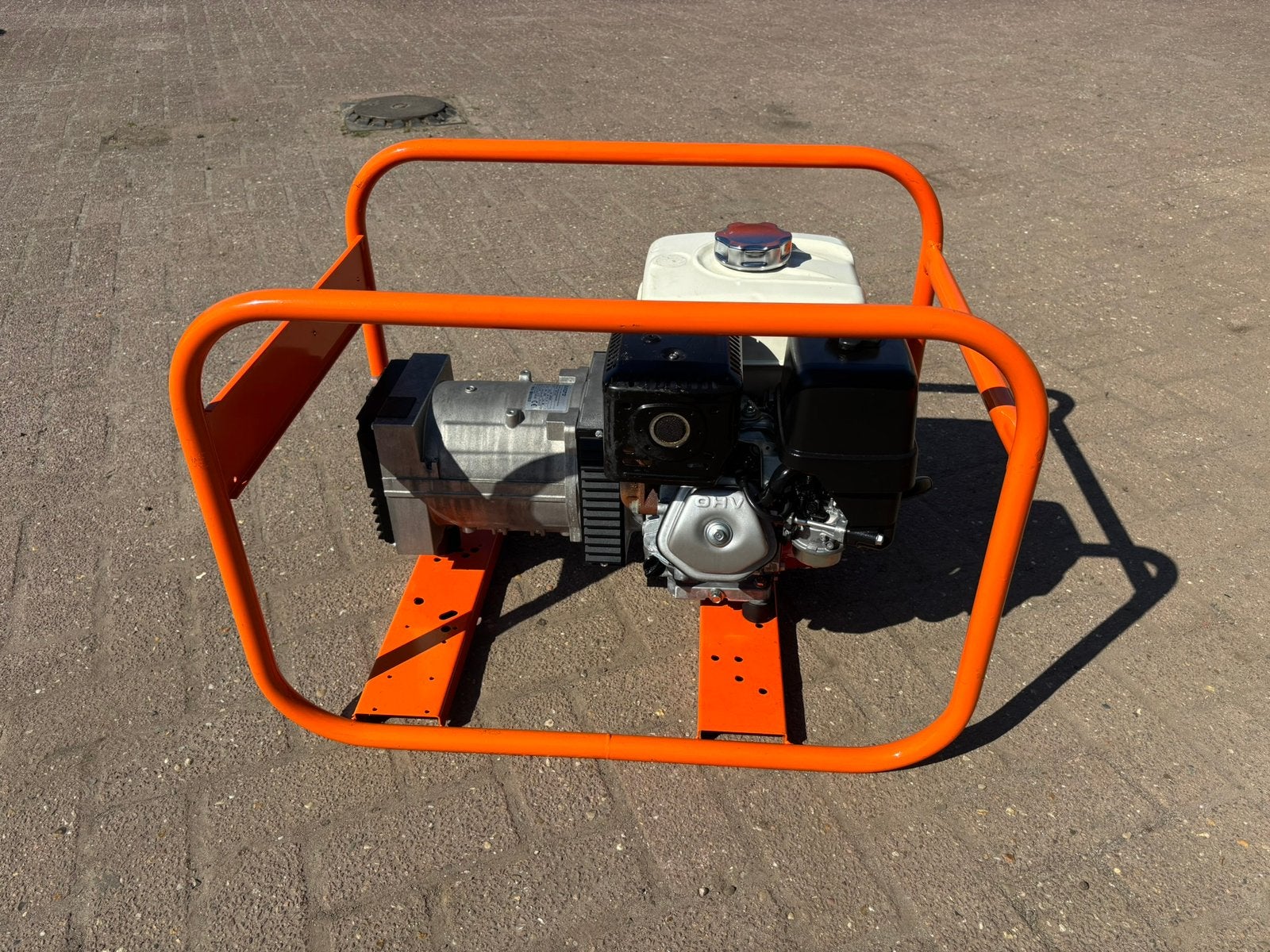 4.2 KVA aggregaat 230Volt Honda GX270 benzine generator, Ophalen, Gebruikt, Minder dan 5 kVA, Benzine