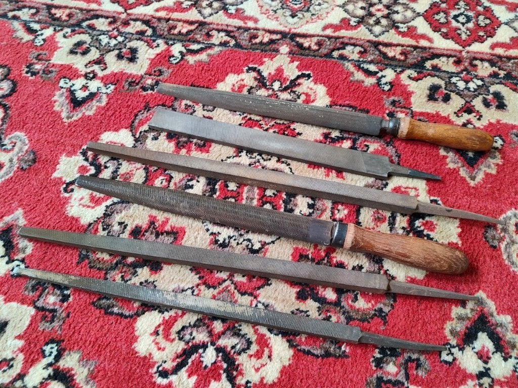 Vijlen 6 stuks 30-40 cm, Ophalen of Verzenden, Gebruikt, Vijl/Rasp, Overige merken