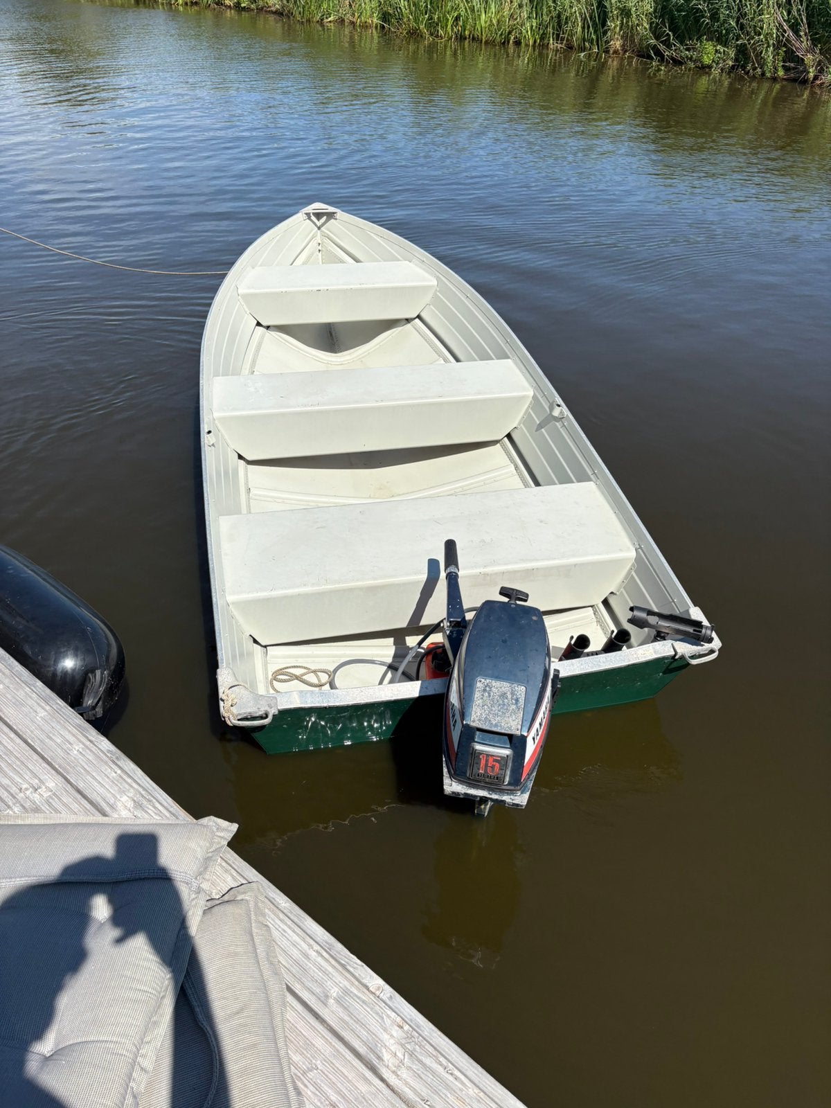 Quicksikver alluminium boot met 15 pk yamaha 2 takt, Ophalen of Verzenden, Zo goed als nieuw