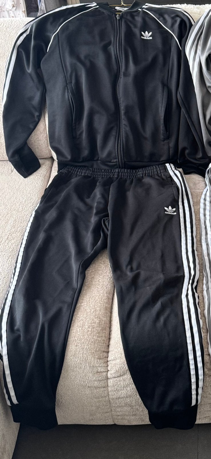 Adidas SST Trainingspak Zwart, Maat 52/54 (L), Zwart, Ophalen of Verzenden, Gedragen