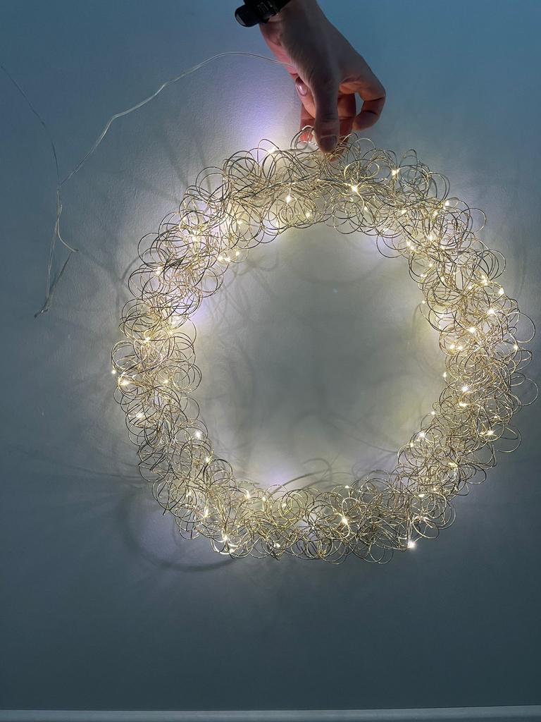 Decoratieve LED-lichtkrans (2 stuks), Ophalen of Verzenden, Zo goed als nieuw