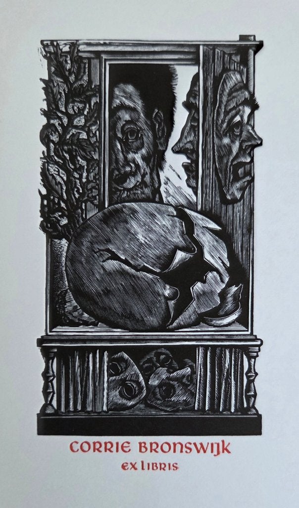 Exlibris / Ex libris Lou Strik, 2000, opus 263, Verzenden