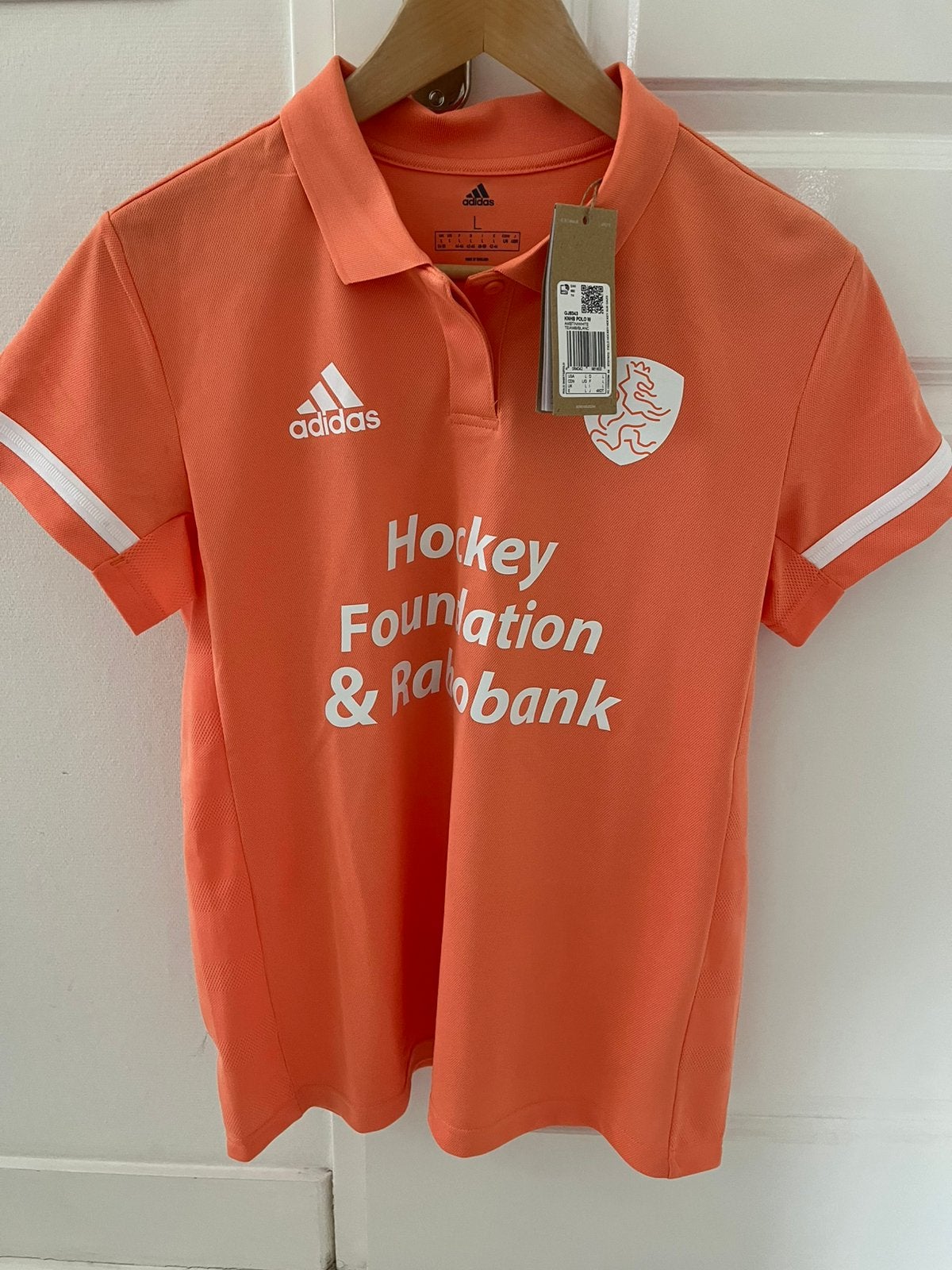 Oranje Adidas Rabobank foundation hockey tenue shirt dames., Ophalen of Verzenden, Nieuw, Kleding