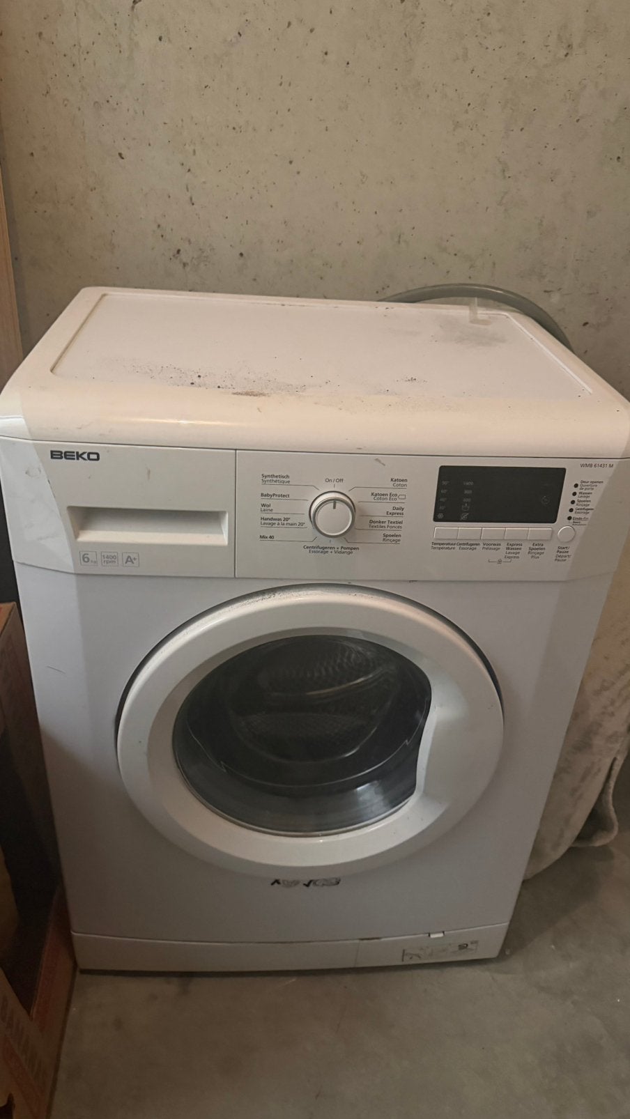 Beko wasmachine, Ophalen, Gebruikt, 1200 tot 1600 toeren