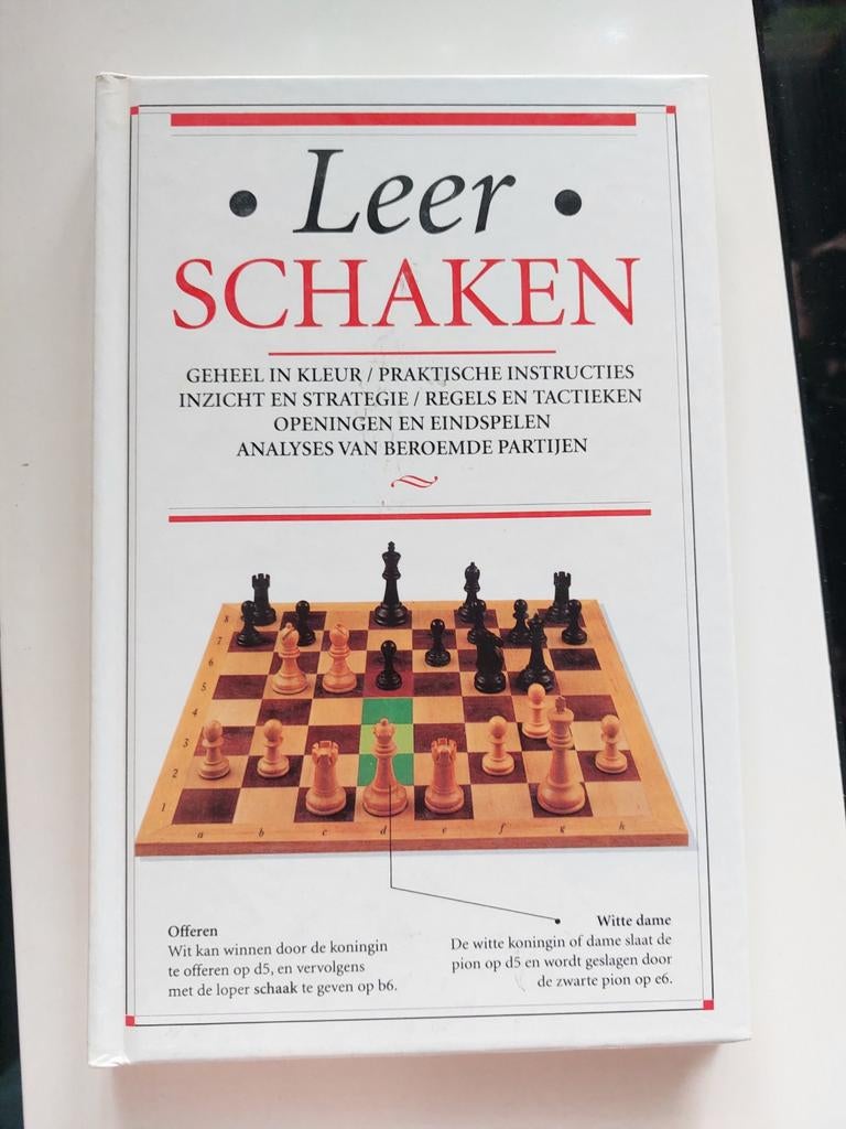 Boek leer schaken, in zeer nette staat!, Ophalen of Verzenden, Zo goed als nieuw, Denksport