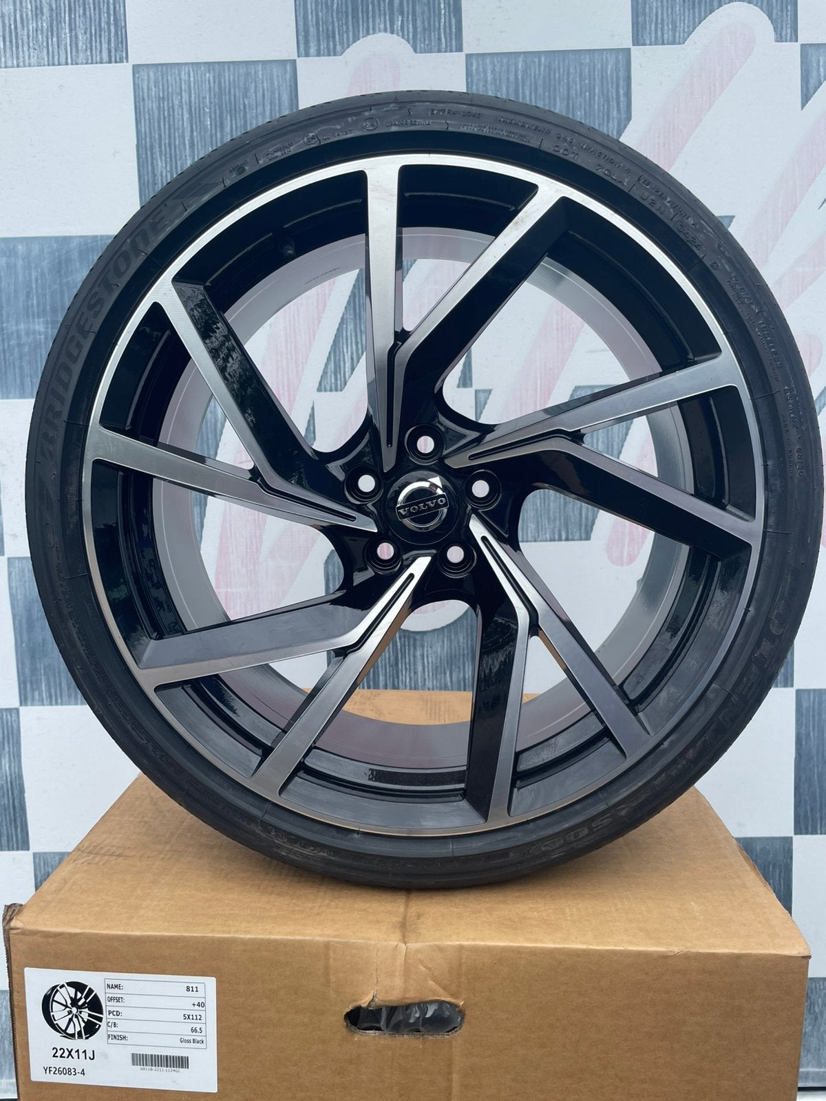 20 inch Volvo V60 velgen 5x108 + nieuwe Bridgestone, Auto-onderdelen, Banden en Velgen, 265 mm, Banden en Velgen, Nieuw, Zomerbanden
