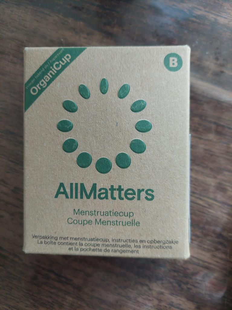 AllMatters Menstruatiecup Maat B - Nieuw in doos, Ophalen of Verzenden, Nieuw, Overige typen