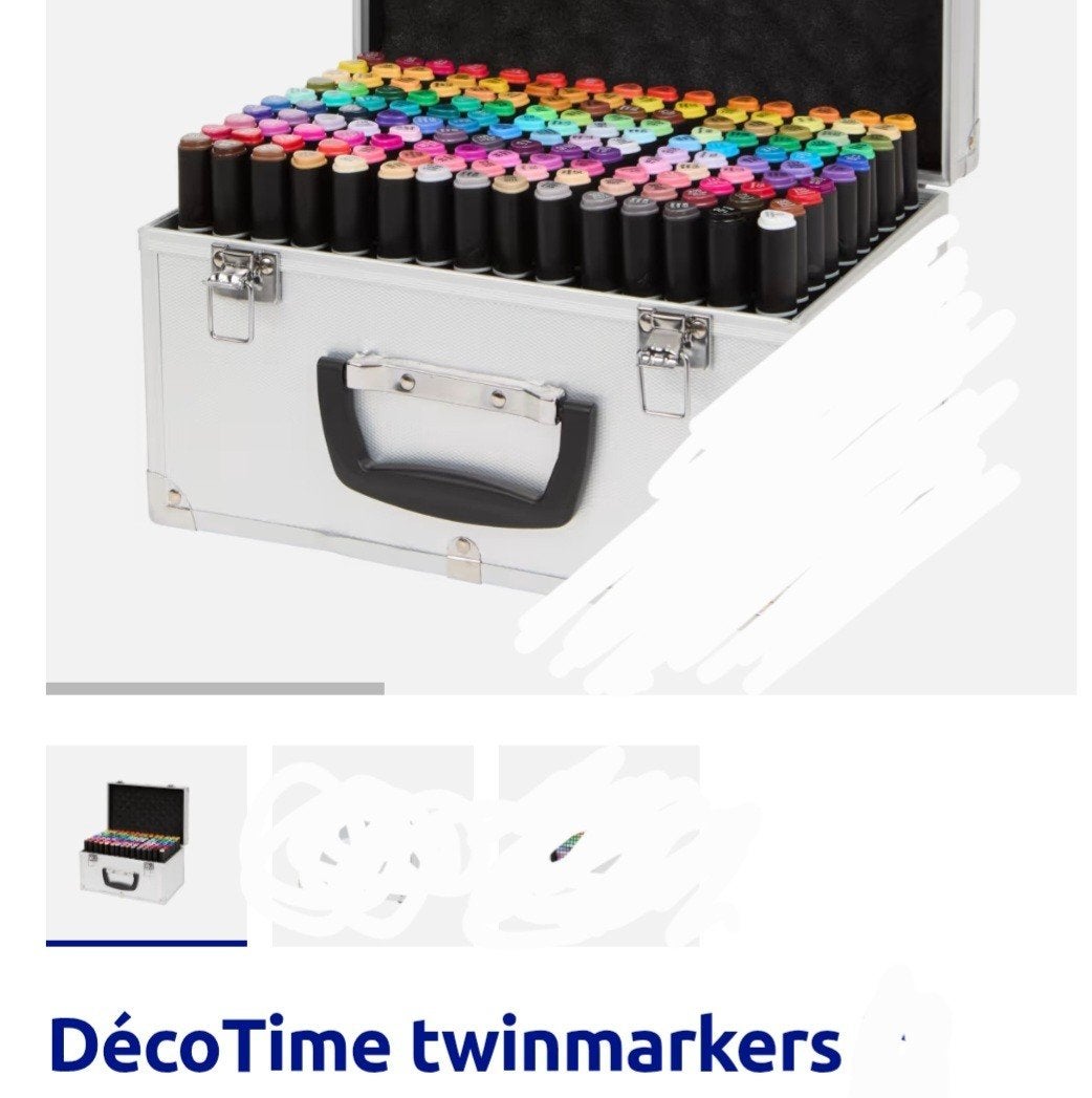 DécoTime Alcohol twinmarkers - 100 stuks, Ophalen of Verzenden, Nieuw, Potlood of Stift