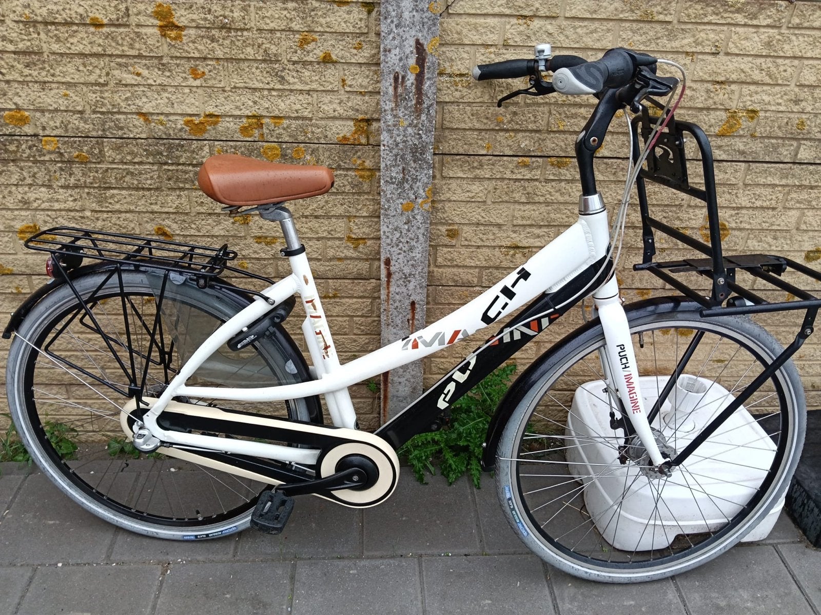 Puch Imagine 28 inch transportfiets, Fietsen en Brommers, Terugtraprem, Gebruikt, Versnellingen, 50 tot 53 cm