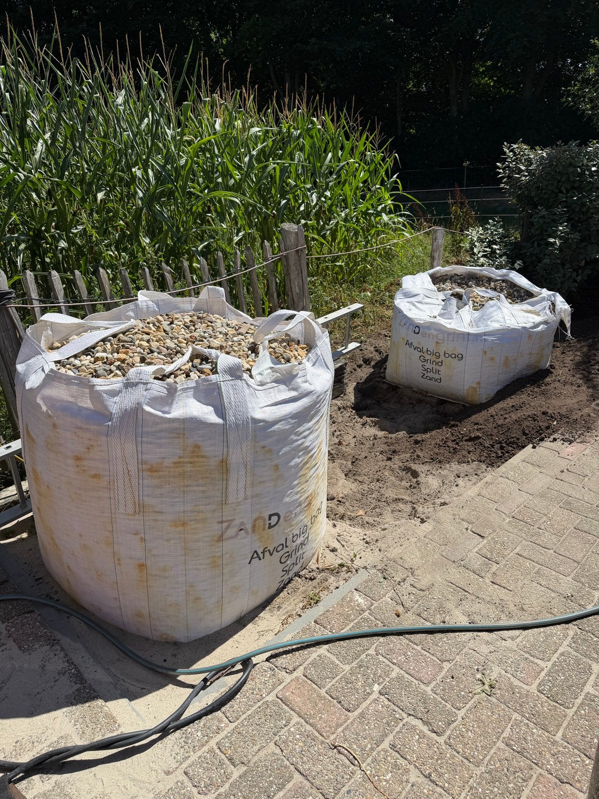 1,5 Bigbag kiezels, Tuin en Terras, Grind, Keien en Split, Ophalen, Gebruikt, Multi, Grind
