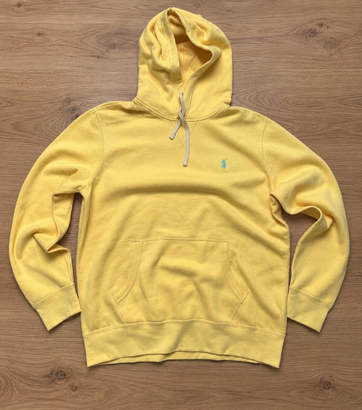 Polo Ralph Lauren Yellow Hoodie | Size L, Ophalen of Verzenden, Zo goed als nieuw, Geel