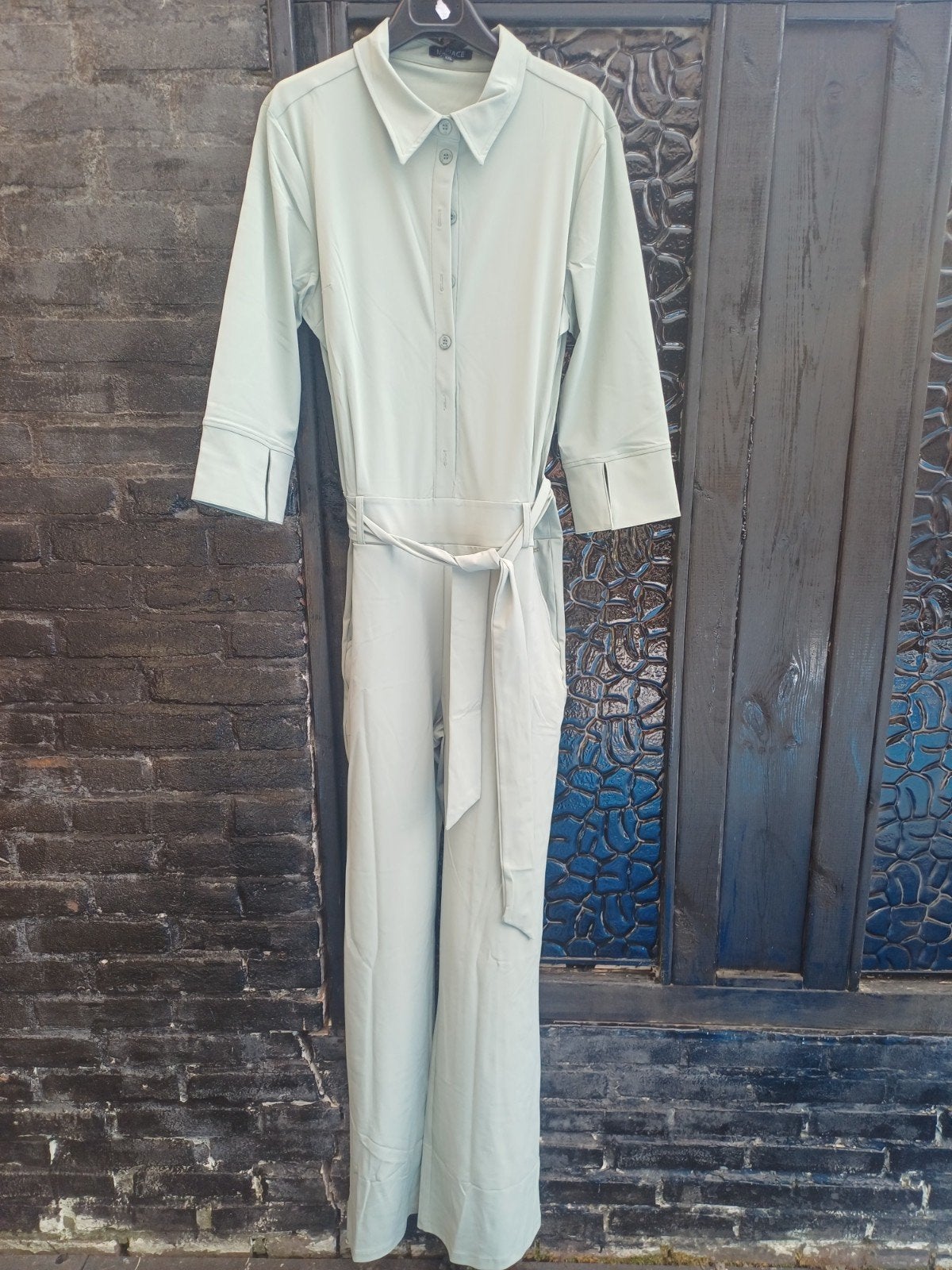 Travel Jumpsuit Lillypad 3/4 mouw, straight leg, steekzakken, Mp, Maat 46/48 (XL) of groter, Nieuw, Ophalen of Verzenden
