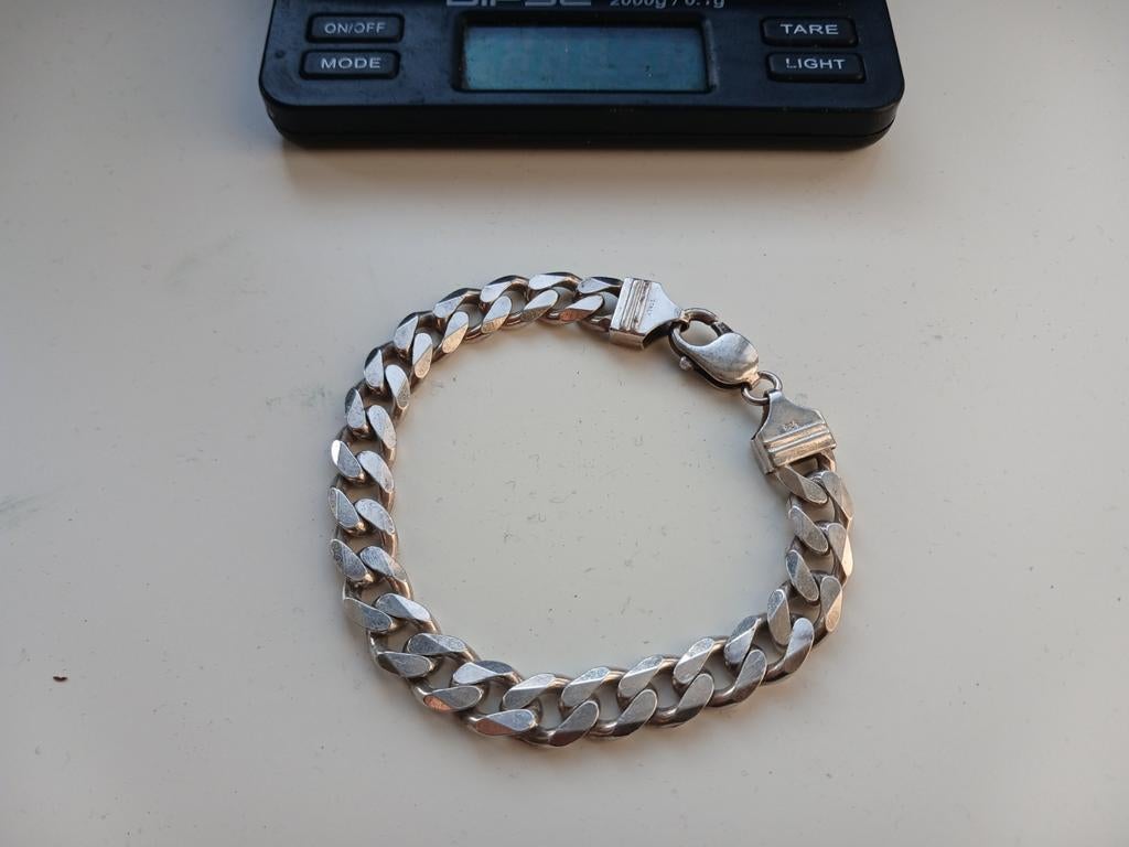 925 sterling silver bracelet from Italy, Ophalen, Zo goed als nieuw, Zilver, Zilver