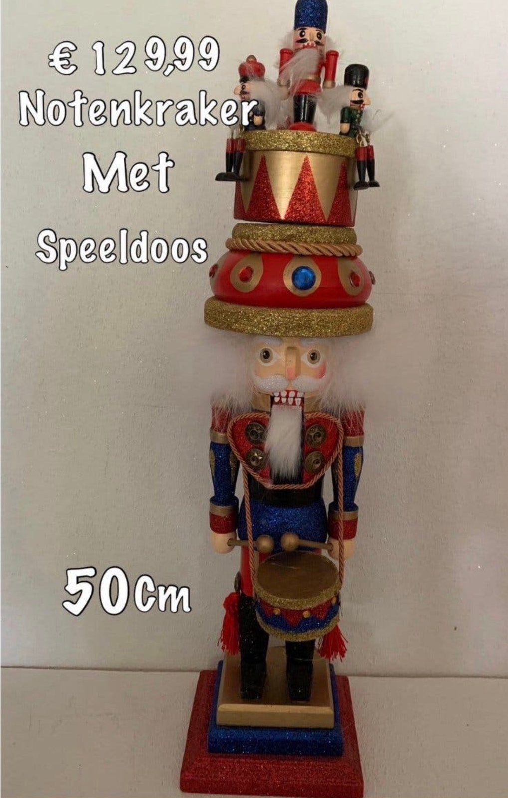 Notenkraker 50 cm hoog, Ophalen of Verzenden, Nieuw
