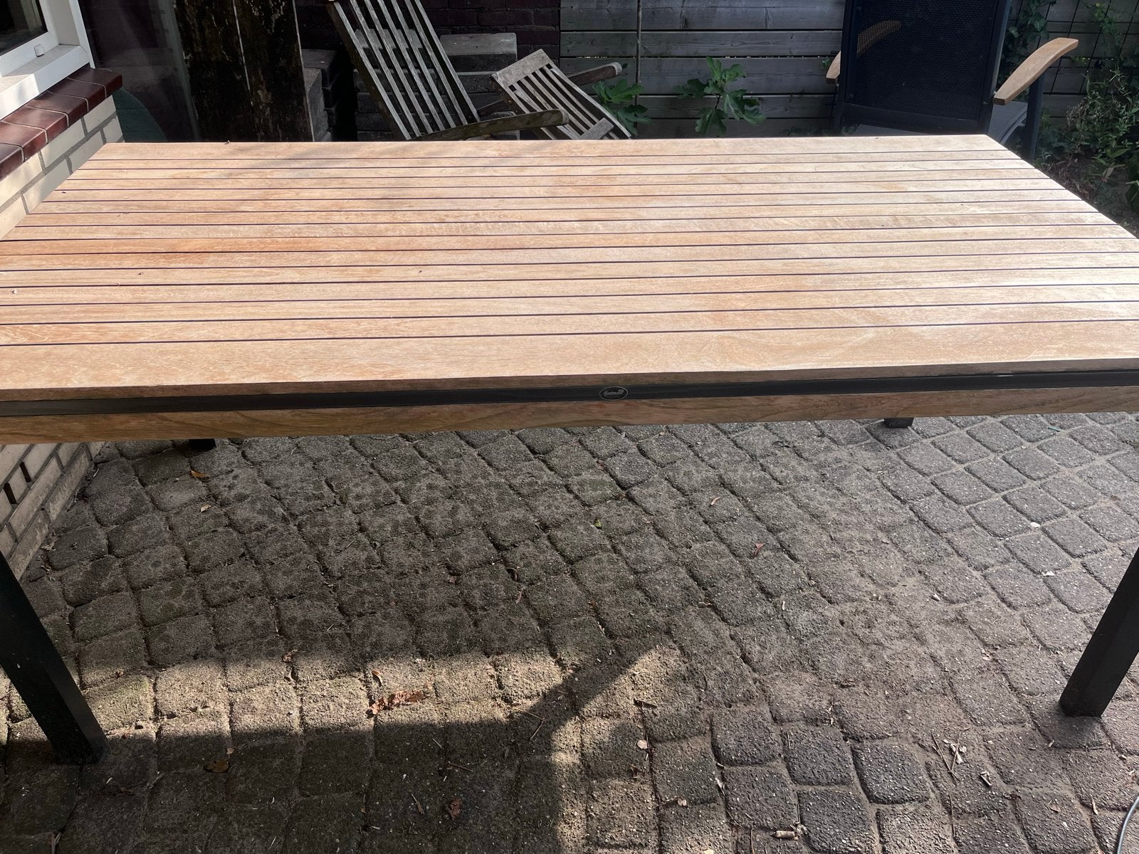 Hartman tuintafel van teakhout, inclusief onderhoudsmiddelen, Ophalen, Zo goed als nieuw, Rechthoekig, Teakhout