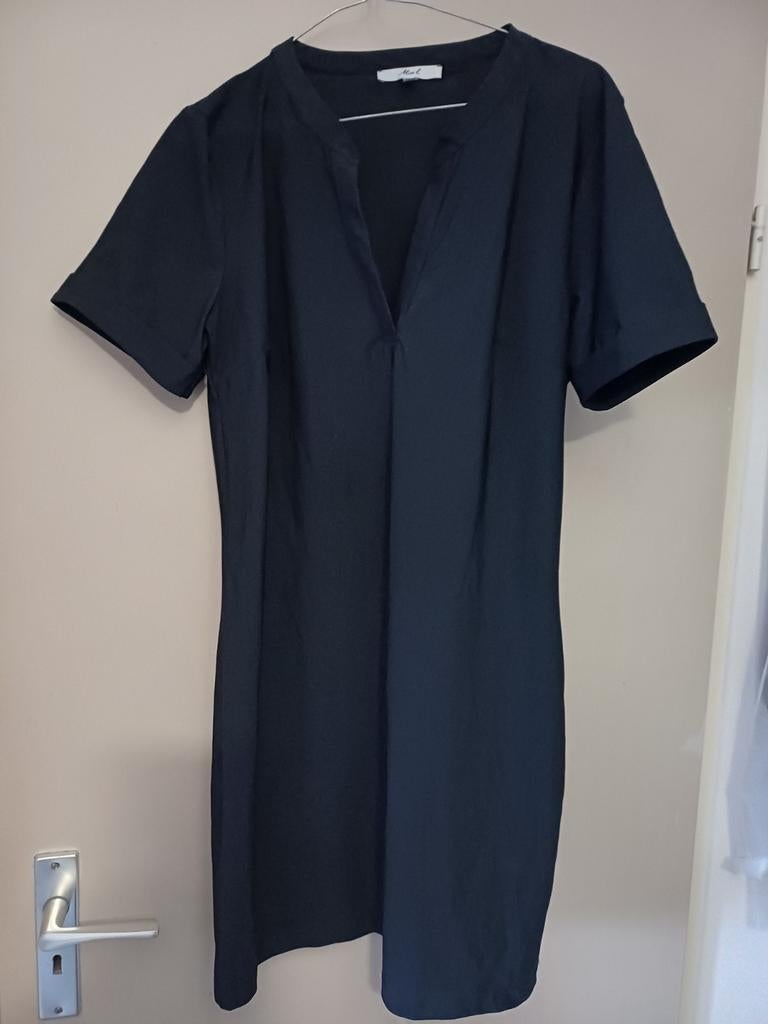 Travelstof jurk tuniek mt M zgan, Ophalen, Zo goed als nieuw, Blauw