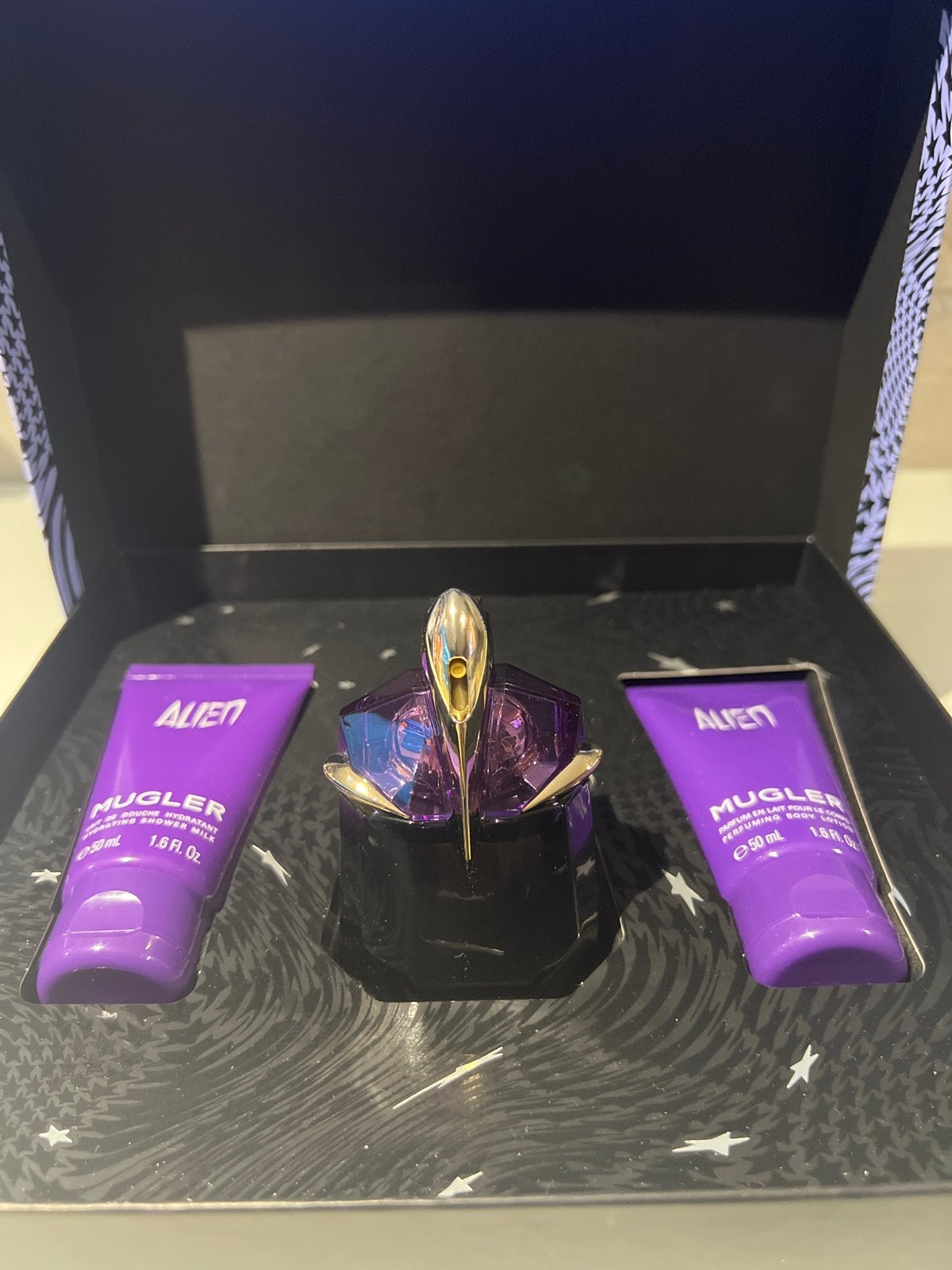 Mugler Alien Geschenkset - Eau de Parfum, Douchegel, Bodylot, N, N, Nieuw, Ophalen of Verzenden