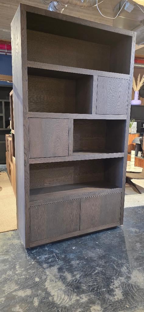 Opbergkast / Vakkenkast – Bruin - 120 B SHOWMODEL !, 200 cm of meer, ., Zo goed als nieuw, Jara