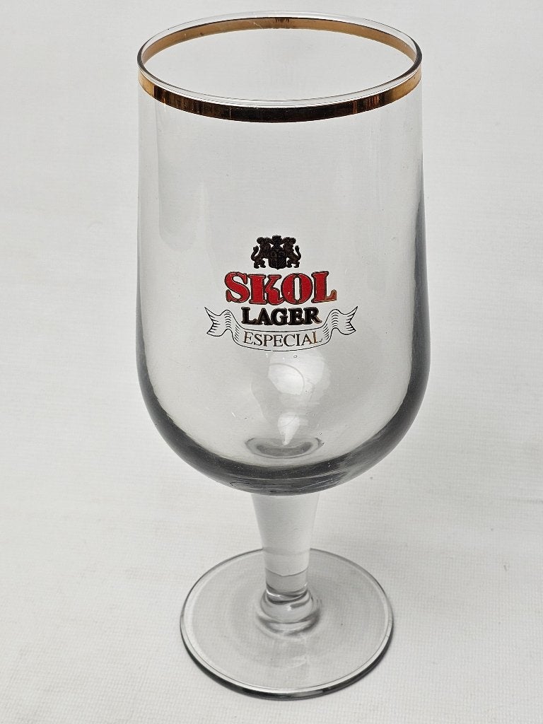 # Skol Lager Especial Glas - 1 Liter, Ophalen of Verzenden, Gebruikt, Bierglas