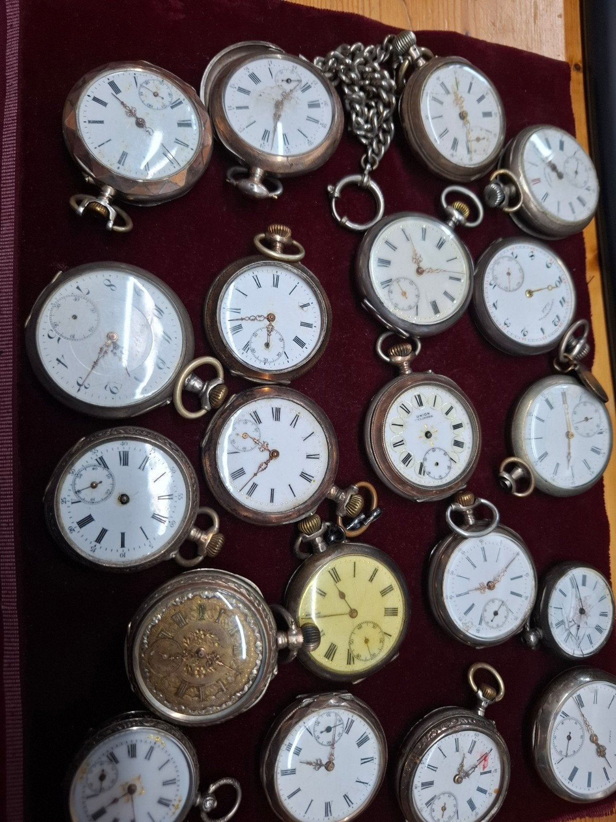 Collectie antieke zakhorloges (20 stuks) zilver, Ophalen of Verzenden