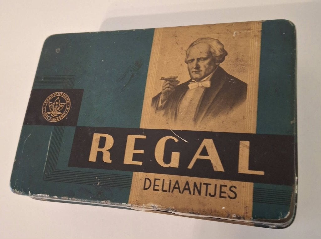 Regal Deliaantjes, blikken sigarendoos, Ophalen of Verzenden, Gebruikt, Overige, Overige merken