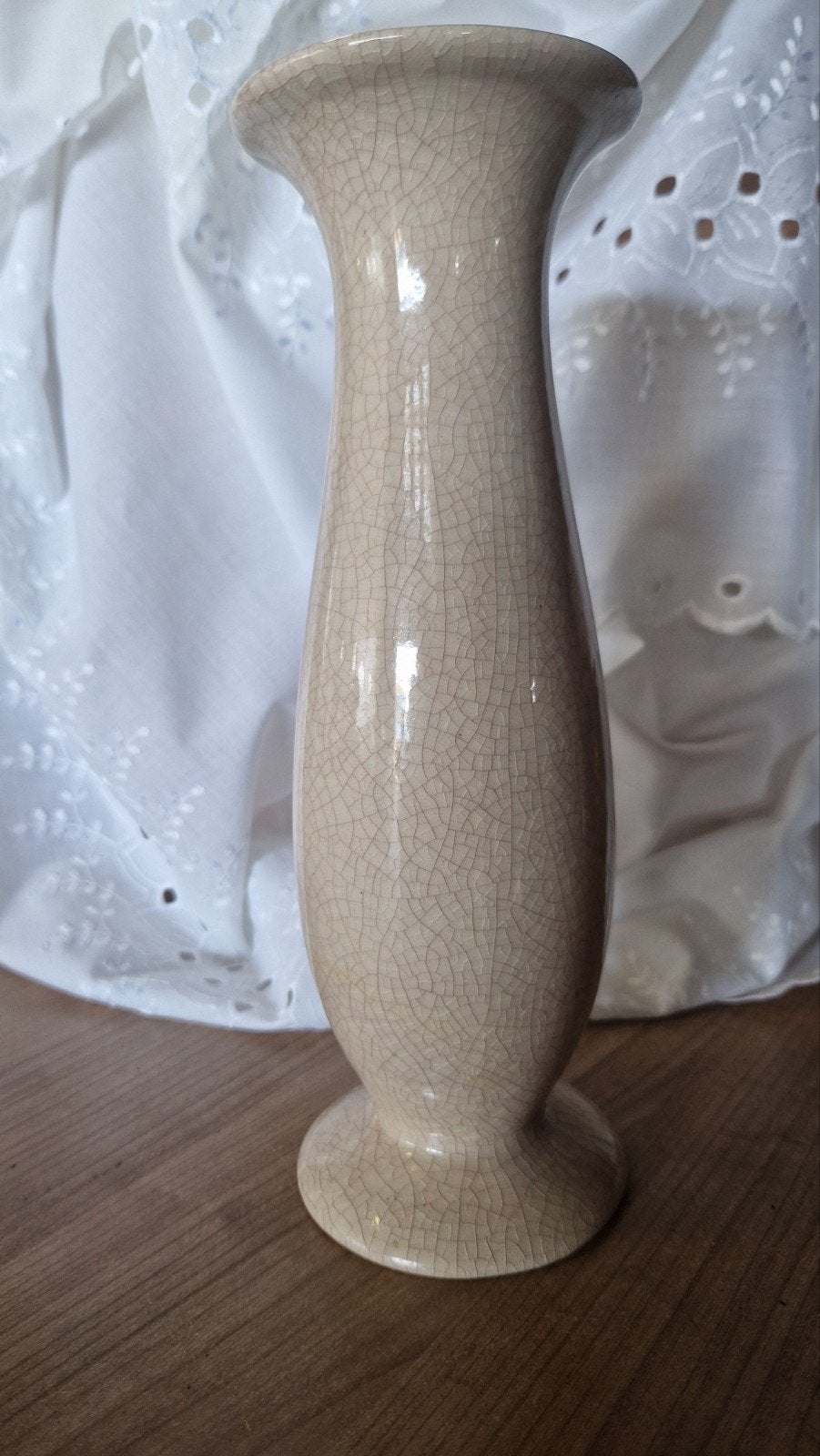 Crackle Glaze Vaas - Vintage Stijl, Ophalen of Verzenden