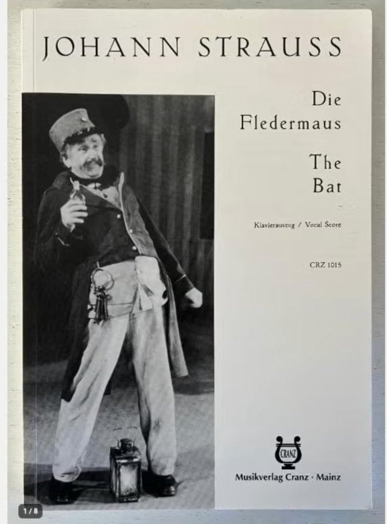 Die Fledermaus Johann Strauss Bladmuziek, Ophalen of Verzenden, Zo goed als nieuw, Artiest of Componist, Overige genres