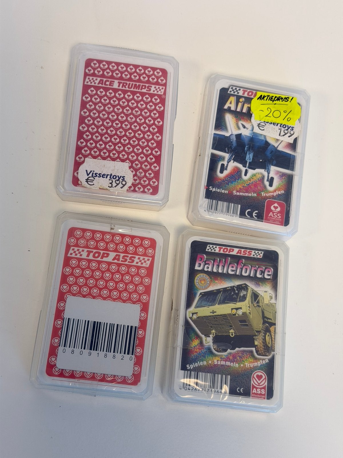 4x Vintage Ace Trumps / Top ASS Troefkaarten Nieuw kaarten, Verzamelen, Ophalen of Verzenden, Nieuw