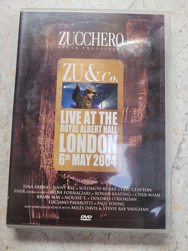 Zucchero - Live At The Royal Albert Hall London 2004 DVD, Alle leeftijden, Ophalen of Verzenden, Gebruikt, Muziek en Concerten