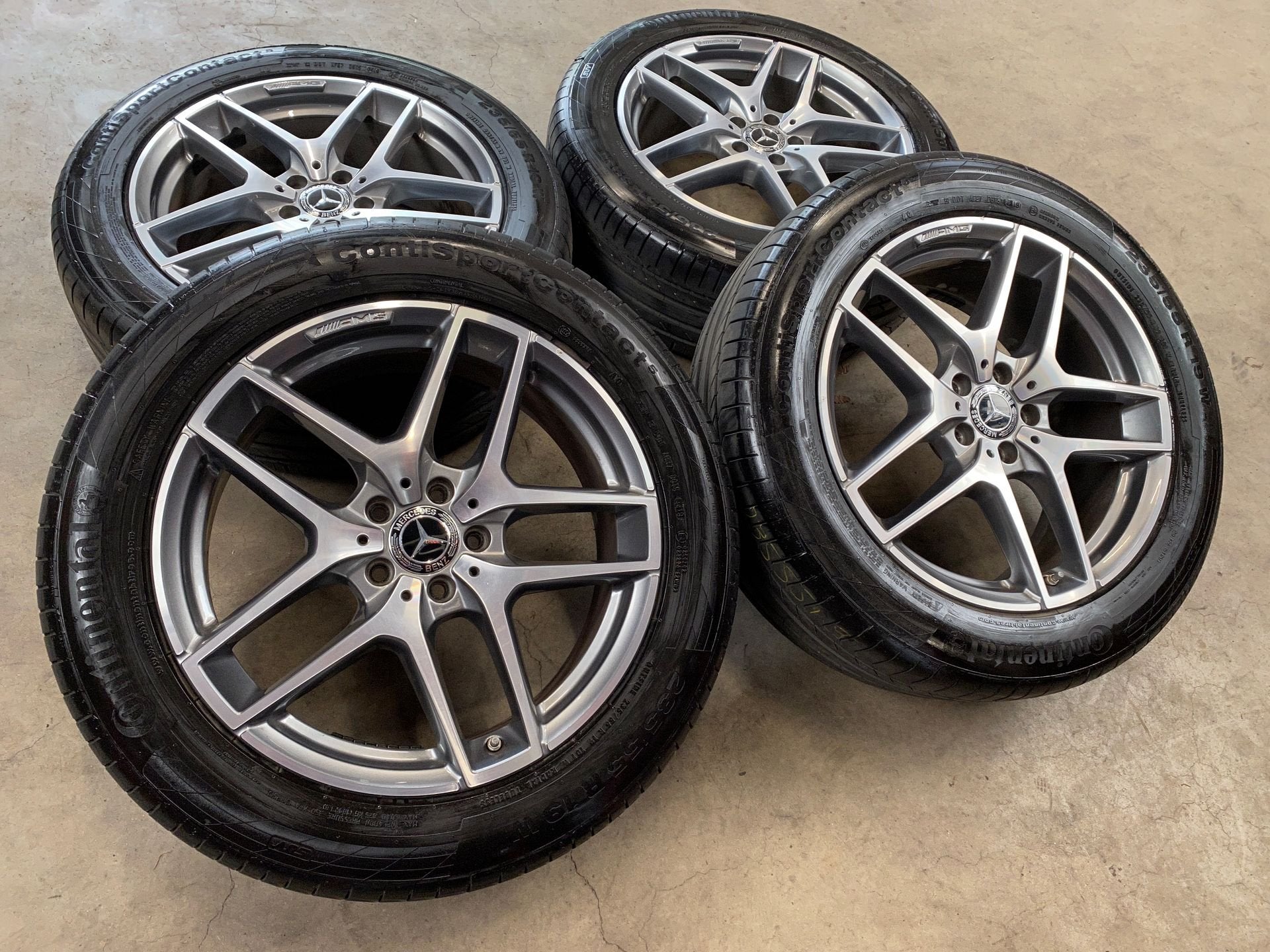 19 inch originele AMG velgen + winterbanden Mercedes GLC, Auto-onderdelen, Banden en Velgen, 19 inch, Gebruikt, -, -