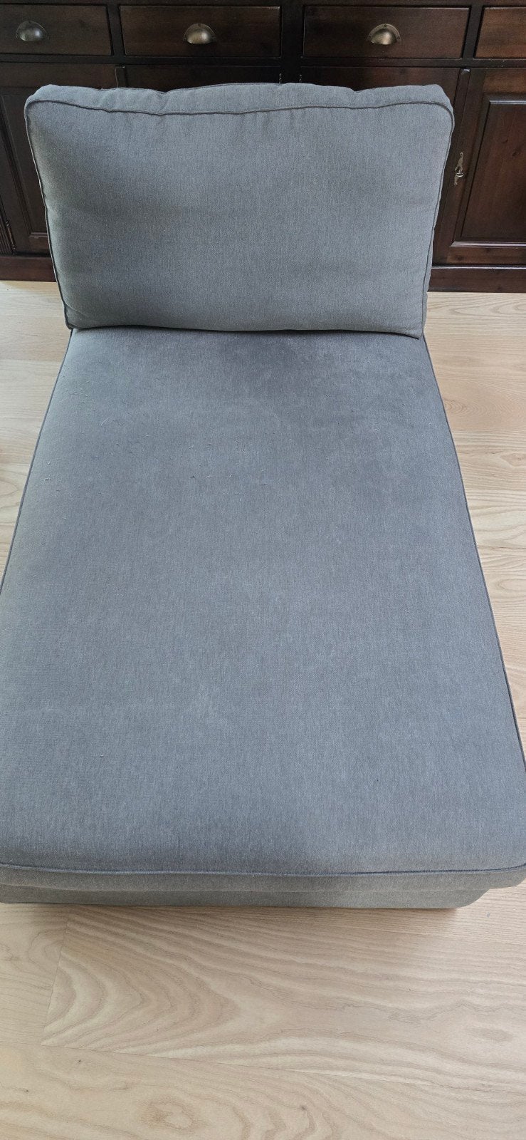Grijze Ikea chaise longue - Zo goed als nieuw, Huis en Inrichting, Ophalen, Modern, Comfortabel, Eenpersoons, Zo goed als nieuw
