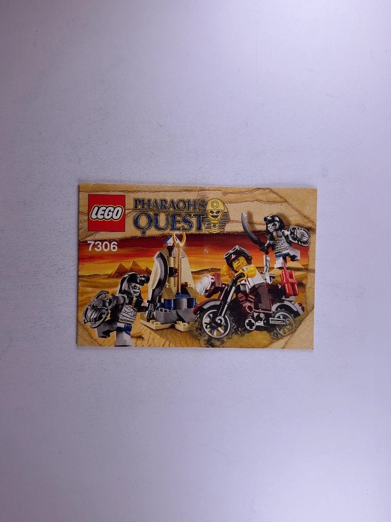 LEGO Pharaoh's Quest 7306 (Instructions) Golden Staff, Gebruikt, Overige thema's, Lego, Overige typen