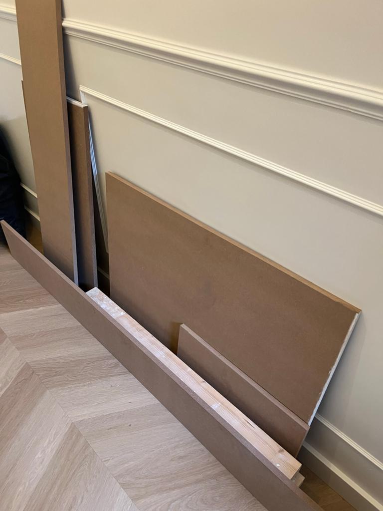 Gratis MDF 18 mm, Doe-het-zelf en Verbouw, Hout en Planken, Ophalen, Minder dan 25 mm, Plank, Minder dan 200 cm
