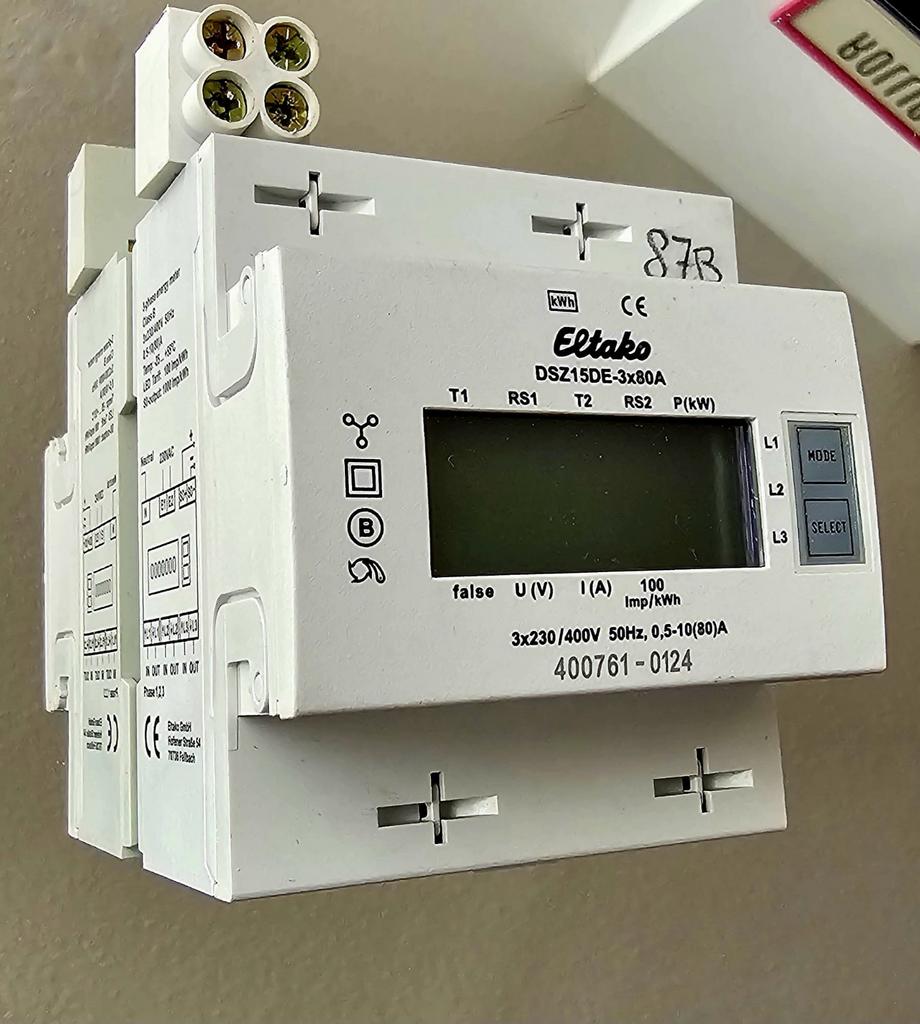 Eltako KWh meter 3-fase 80A vma, Ophalen of Verzenden, Overige typen
