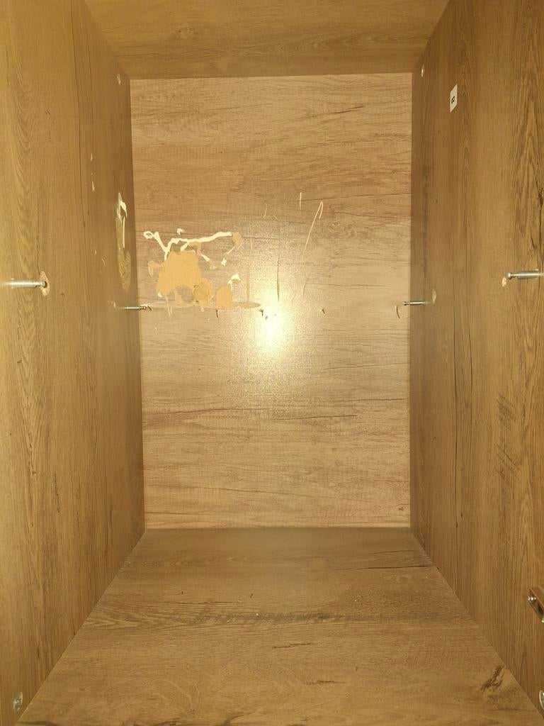 3deurs klerenkast met spiegel, Ophalen, Gebruikt, Minder dan 10 m², Parket