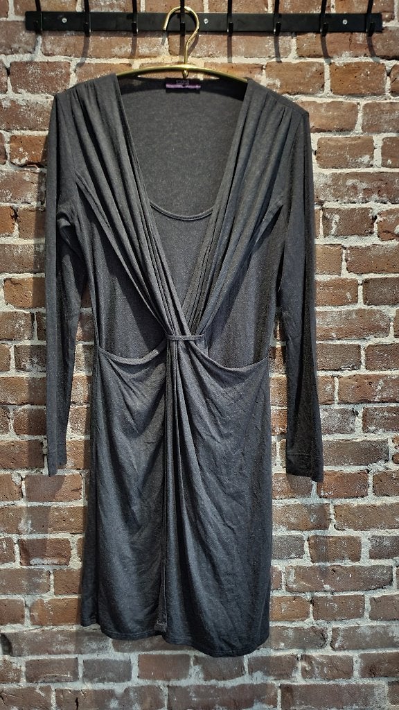 Studio Anneloes Jurk Draping M, Ophalen of Verzenden, Zo goed als nieuw, Blauw, Onder de knie
