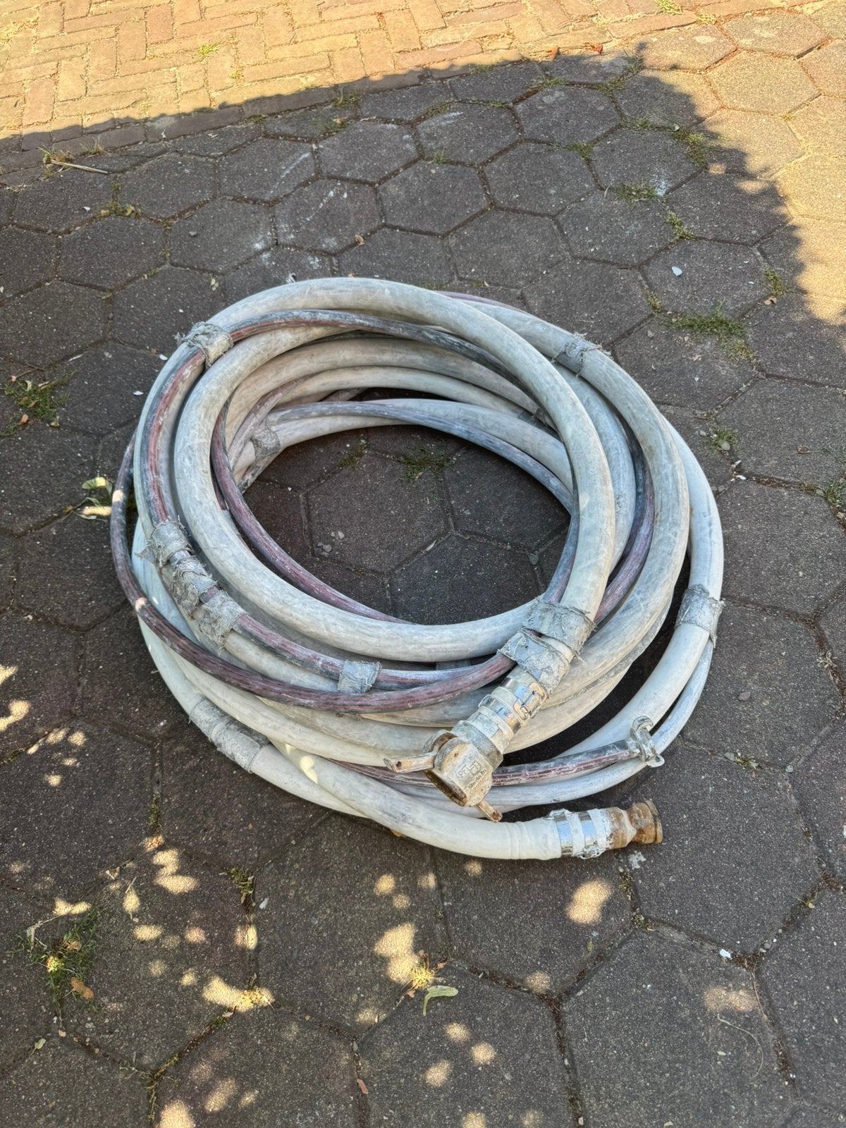 Pft mortelslang 15 meter, Ophalen, Zo goed als nieuw