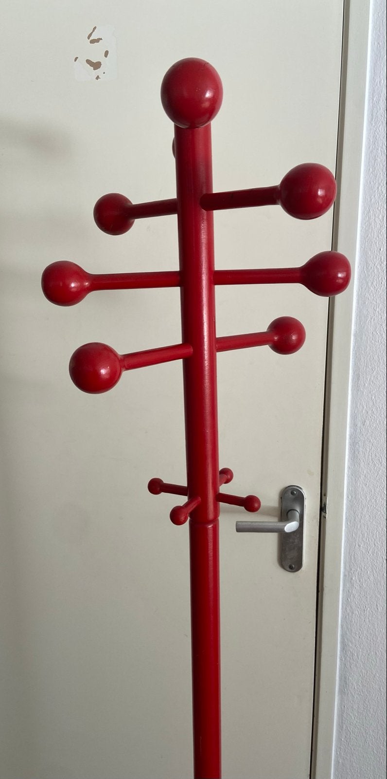 Rode Space Age Kapstok - Vintage Design, Gebruikt, Ophalen of Verzenden, Staande kapstok, 150 tot 200 cm