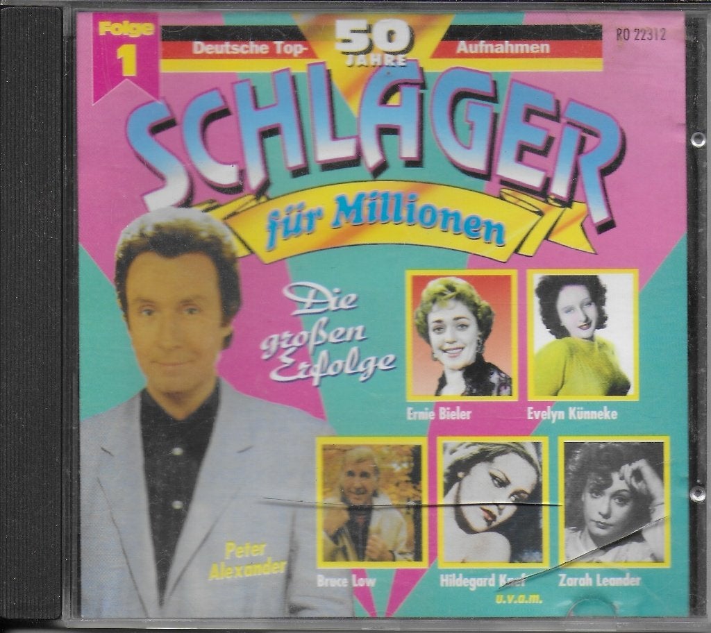 Cd deutsche 50 jahre schlager fur millionen, Ophalen of Verzenden, Zo goed als nieuw