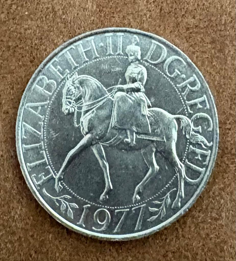 Elizabeth II Zilveren Jubileum Munt 1977, Ophalen of Verzenden, Overige landen, Losse munt