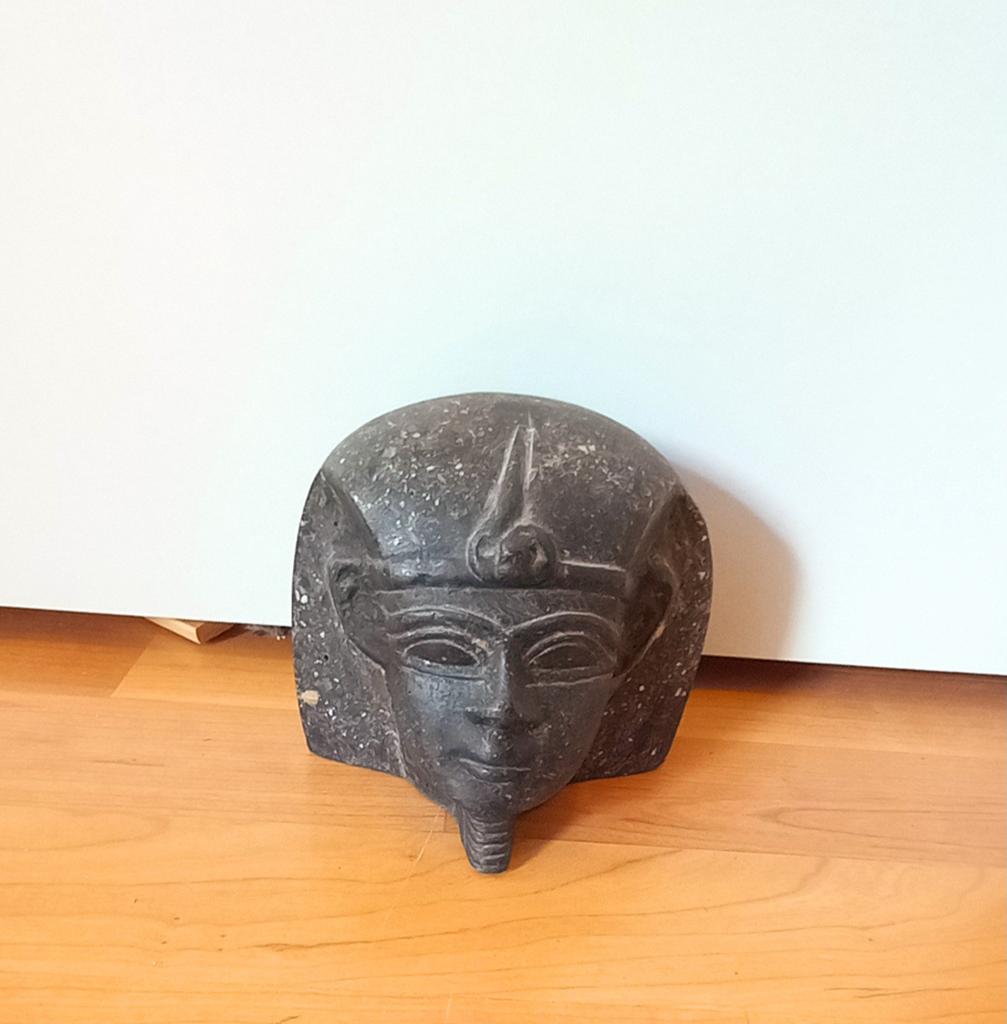 Egyptisch Farao Hoofd Beeld - Antieke Buste Decoratie, Ophalen of Verzenden