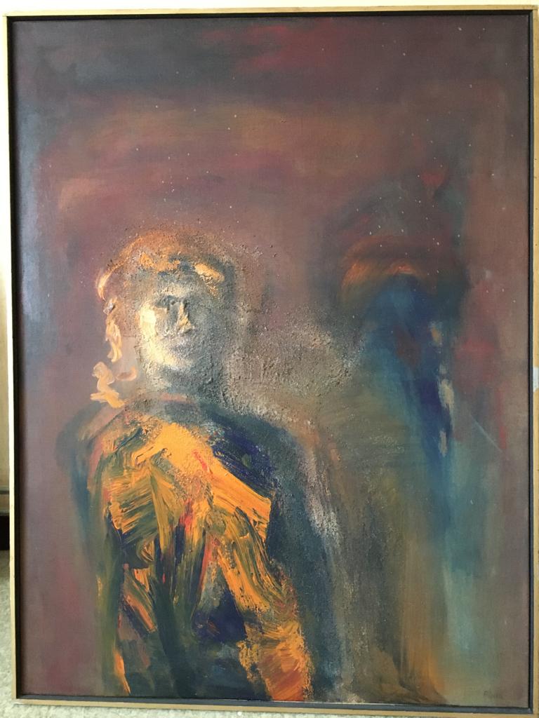 Luis Filcer - 1927 - 2018 Eenzame vrouw, Antiek en Kunst, Ophalen of Verzenden