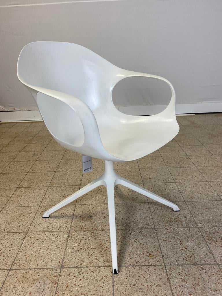 Eetkamerstoel Elephant wit / draaibaar, Huis en Inrichting, Stoelen, Ophalen, Kunststof, Wit, Zo goed als nieuw
